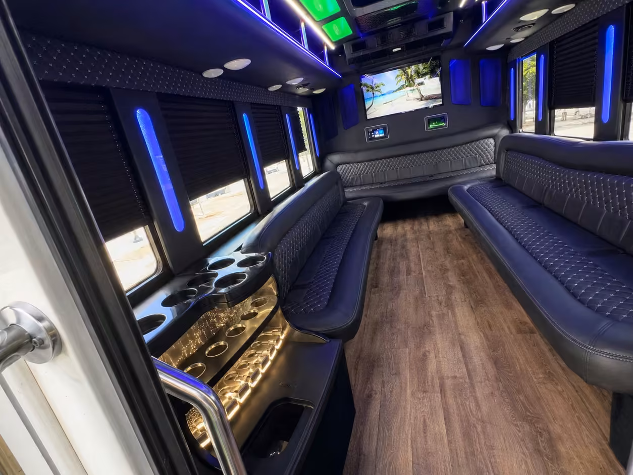 tuscaloosa party bus interior